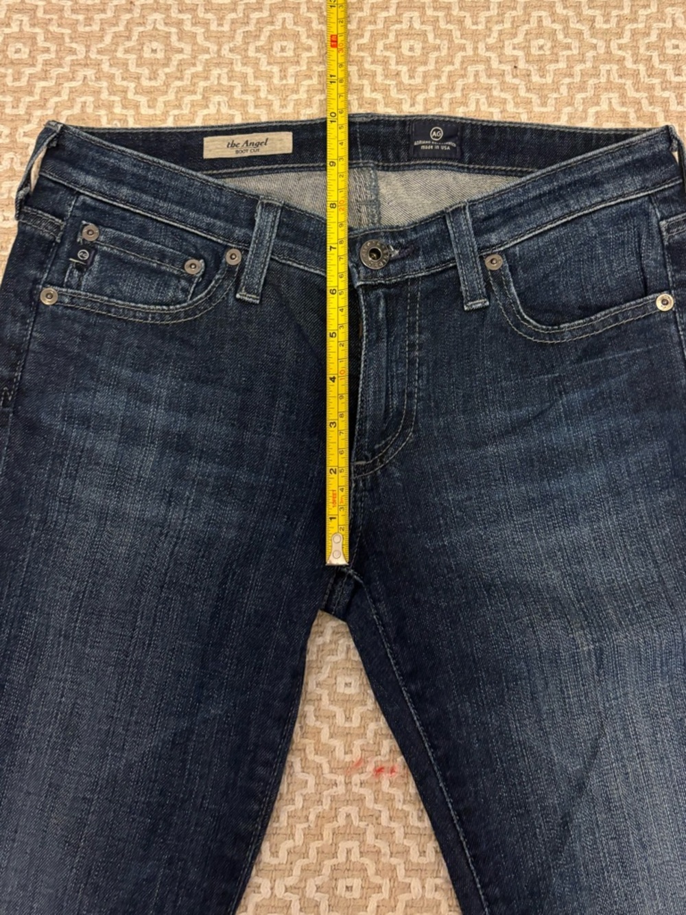 AG Adriano goldsmied sz 26 Women's Dark Blue Angel low rise slim boot flare Jean
